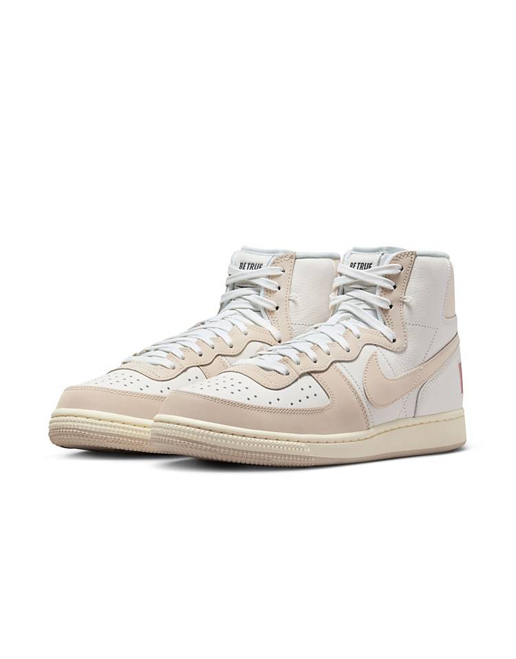 Nike Terminator high BT unisex sneakers in white and beige